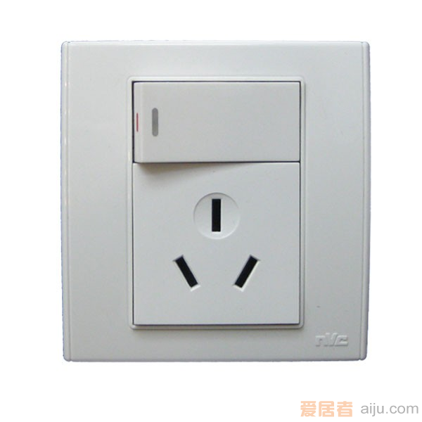 雷士16A三孔插座（带开关）K1B167 品质与安全的完美结合